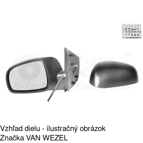 Vonkajšie zrkadlo 2711514S /POLCAR/ - obr. 4