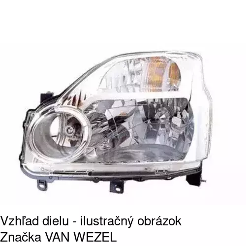 Hlavný reflektor 275109-E /POLCAR/ - obr. 2