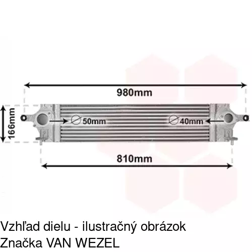 Chladiče vzduchu (Intercoolery) 2751J8-1 /POLCAR/ - obr. 5