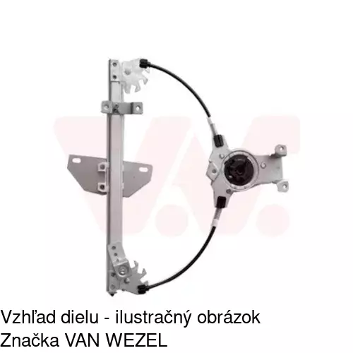 Elektrický mechanizmus okna dverí 2759PSE3 /POLCAR/ - obr. 2