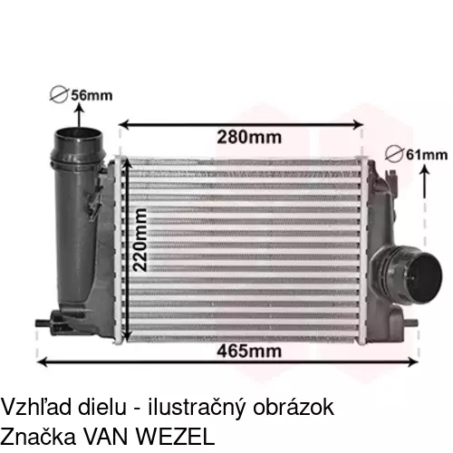 Chladiče vzduchu (Intercoolery) 27C1J81X /POLCAR/ - obr. 3