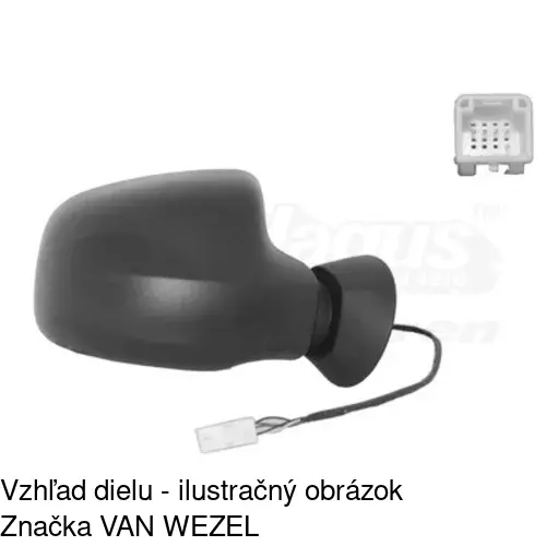 Vonkajšie zrkadlo 2801524M /POLCAR/ - obr. 3