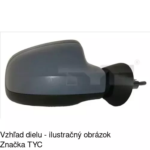 Rám vonkajšieho zrkadla 280154PM /POLCAR/ - obr. 4