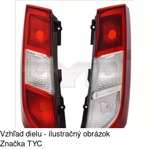 Zadné svetlo POLCAR 28M1881V