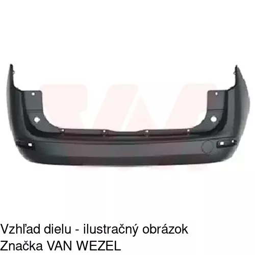 Zadný nárazník 28M196-1 /POLCAR/ - obr. 1