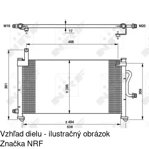 Chladiče klimatizácie 2902K8C2S /POLCAR/ - obr. 1