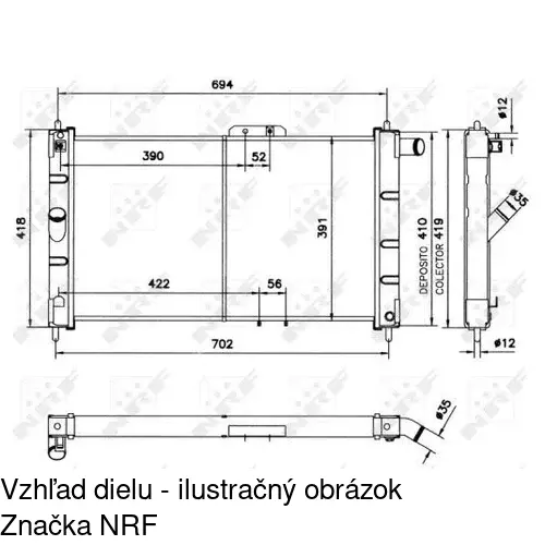 Chladiče vody 292008A1 /POLCAR/ - obr. 1