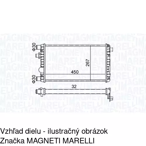 Chladiče vody 300208A1 /POLCAR/ - obr. 1
