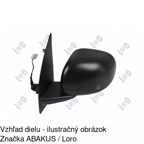 Vonkajšie zrkadlo 3003516E /POLCAR/ - obr. 3