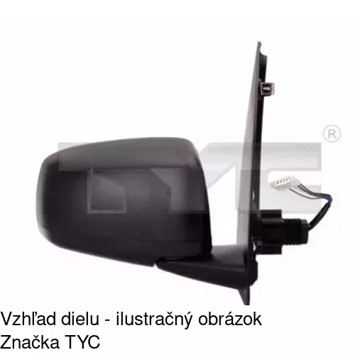 Rám vonkajšieho zrkadla 300355TM /POLCAR/ - obr. 2