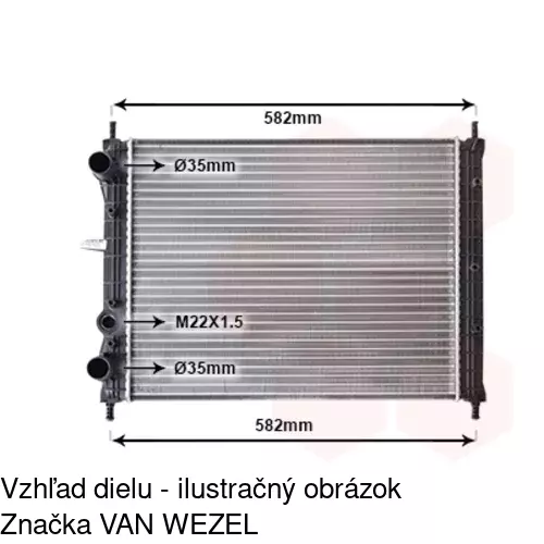 Chladiče vody 301808-3 /POLCAR/ - obr. 2