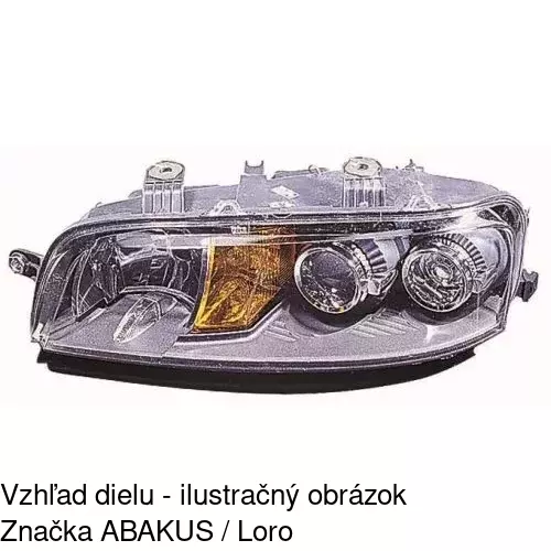 Hlavný reflektor 3022100E /POLCAR/ - obr. 2