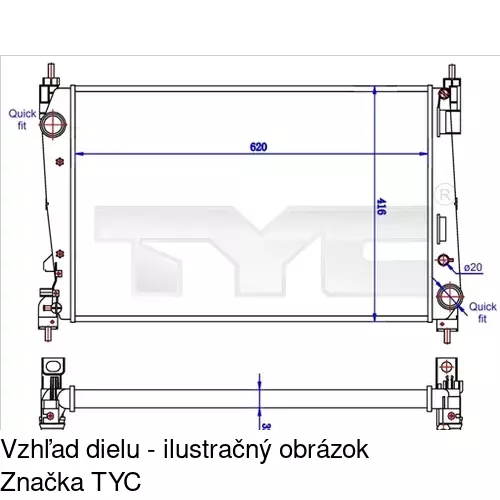 Chladiče vody POLCAR 3024082X