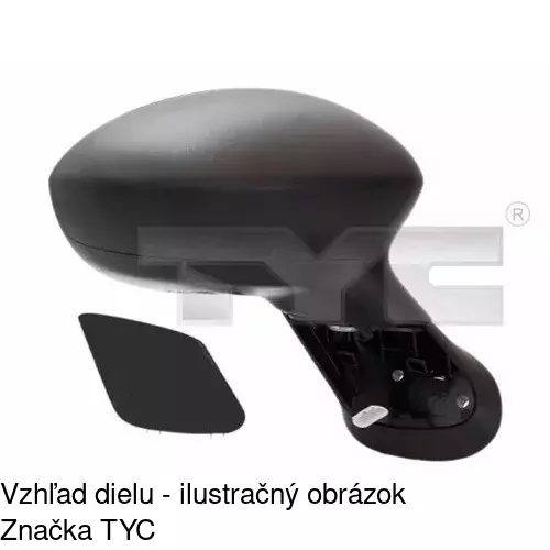 Vonkajšie zrkadlo POLCAR 3024511M
