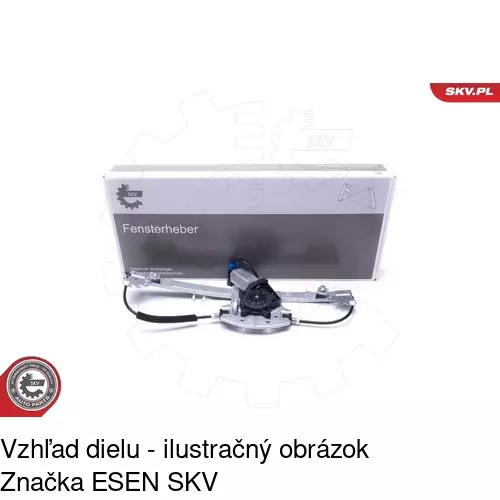 Elektrický mechanizmus okna dverí 3024PSE4 /POLCAR/ - obr. 1