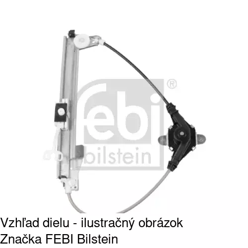 Manuálny mechanizmus okna dverí 3024PSM4 /POLCAR/ - obr. 2