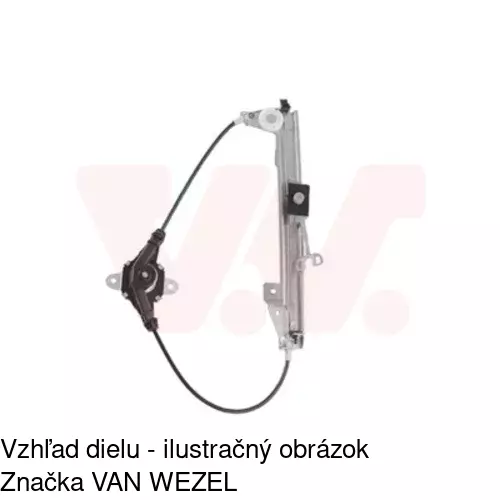 Manuálny mechanizmus okna dverí 3024PSM4 /POLCAR/ - obr. 5