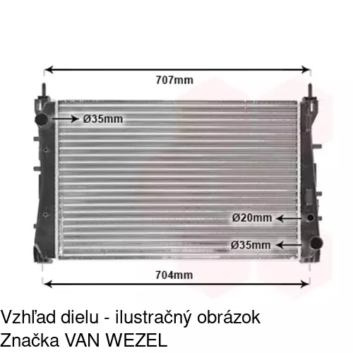 Chladiče vody 3025082X /POLCAR/ - obr. 3