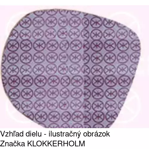 Sklo vonkajšieho zrkadla s držiakom 3031555E /POLCAR/ - obr. 2