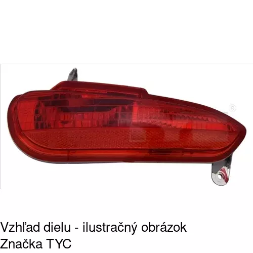 Hmlové svetlo - zadné POLCAR 303697-E