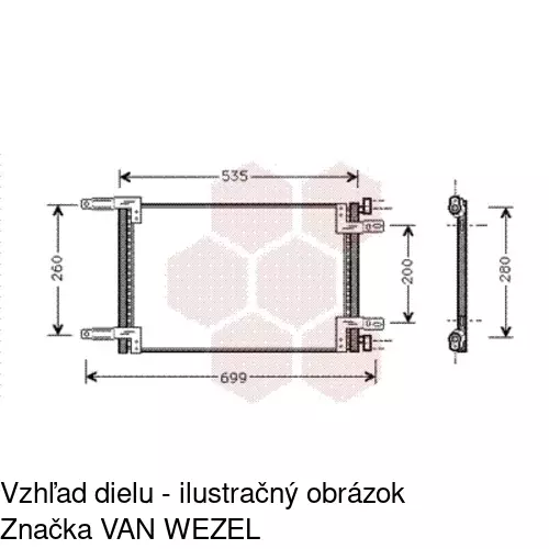Chladiče klimatizácie 3040K82X /POLCAR/ - obr. 4