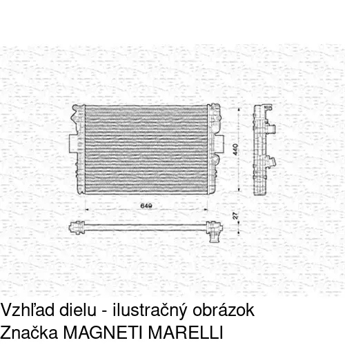 Chladiče vody 305208A1 /POLCAR/ - obr. 1