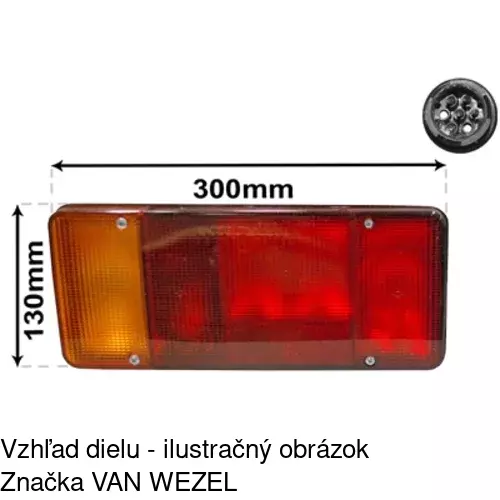 Zadné svetlo 3052871E /POLCAR/ - obr. 2