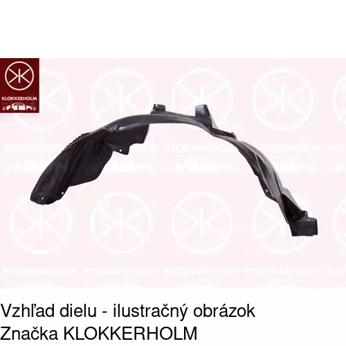Podblatník (plast) POLCAR 3066FL1T