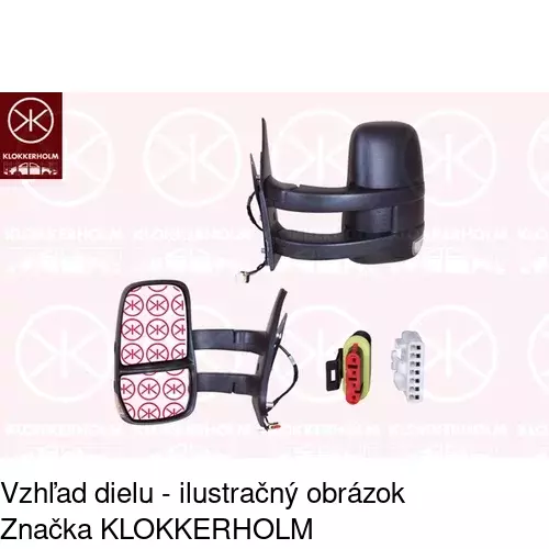 Vonkajšie zrkadlo 3080514M /POLCAR/ - obr. 2