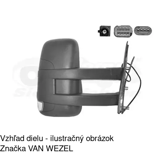 Vonkajšie zrkadlo 3080524M /POLCAR/ - obr. 3