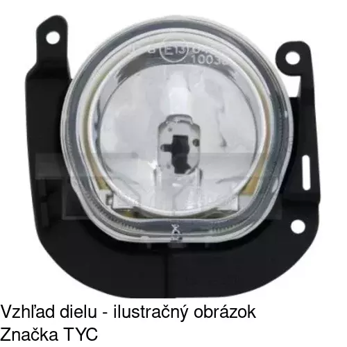 Hmlové svetlo - predné POLCAR 3085290E