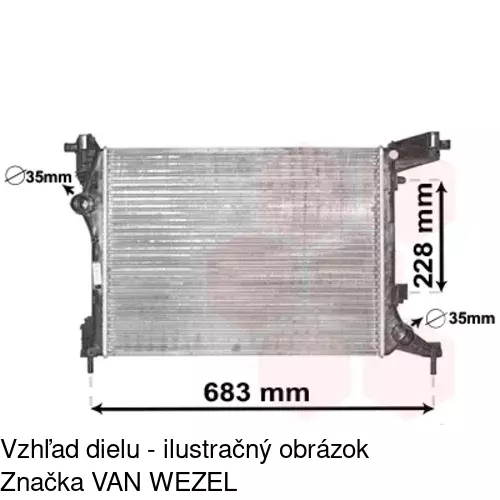 Chladiče vody 30L1081X /POLCAR/ - obr. 3