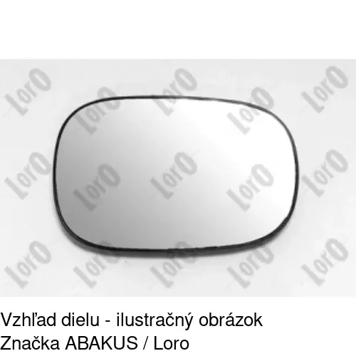 Sklo vonkajšieho zrkadla s držiakom 3200545M /POLCAR/ - obr. 1