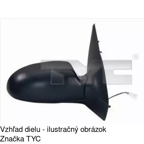 Vonkajšie zrkadlo 3201525M /POLCAR/ - obr. 5