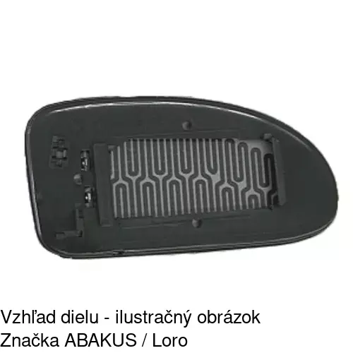 Sklo vonkajšieho zrkadla s držiakom 3201543M /POLCAR/ - obr. 5