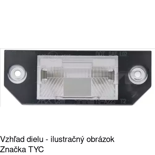 Svetlo na osvetlenie evidenčného čísla 3202959 /POLCAR/ - obr. 1