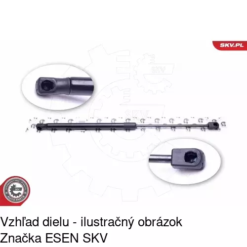 Plynová pružina 3202AB2D /POLCAR/ - obr. 4