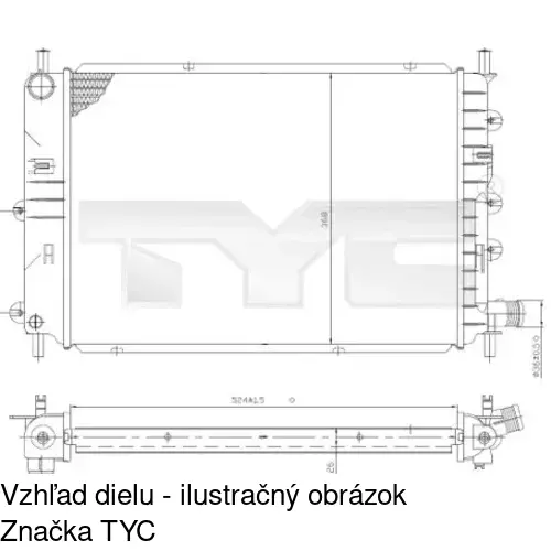 Chladiče vody 3206084X /POLCAR/ - obr. 1