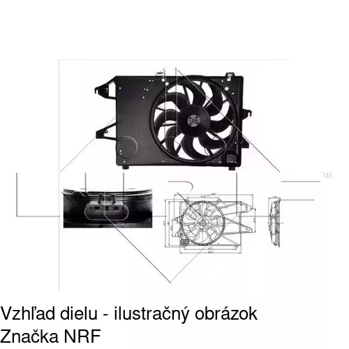 Ventilátory chladičov 321823W1 /POLCAR/ - obr. 2