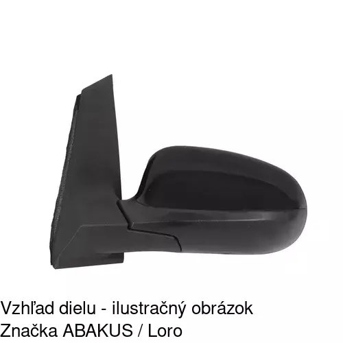 Vonkajšie zrkadlo 3233512M /POLCAR/ - obr. 4