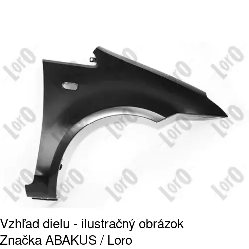 Predný blatník 323502 /POLCAR/ - obr. 2