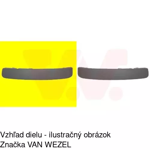 Lišta krytu nárazníka 323507-6 /POLCAR/ - obr. 1