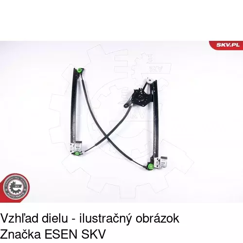 Mechanizmus sťahovania okna elektrický bez motora 3240PSG2 /POLCAR/ - obr. 3