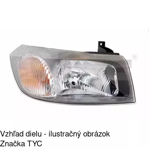 Hlavný reflektor 3247105E /POLCAR/ - obr. 3