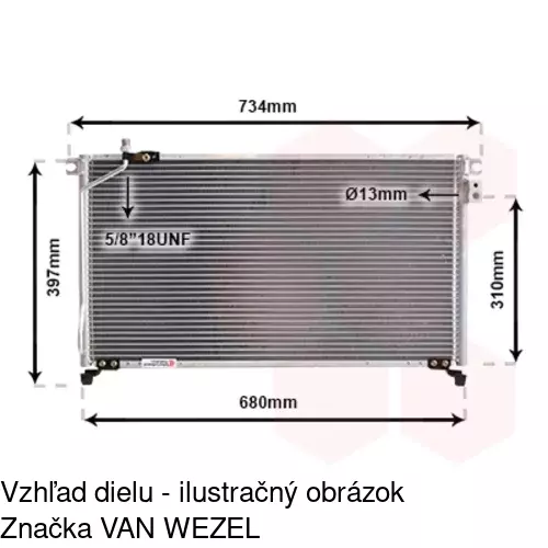 Chladiče klimatizácie 3250K8C1 /POLCAR/ - obr. 2