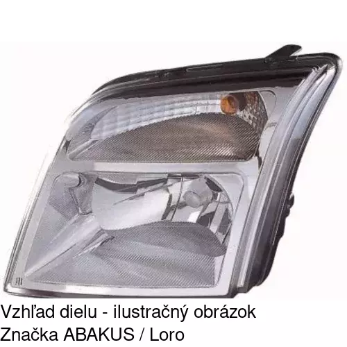 Hlavný reflektor 325609-C /POLCAR/ - obr. 4