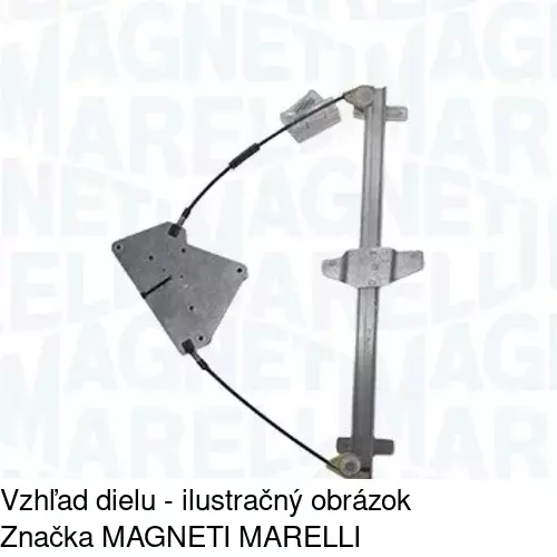 Elektrický mechanizmus okna dverí 3256PSE2 /POLCAR/ - obr. 1