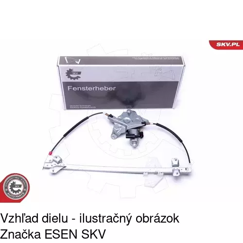 Elektrický mechanizmus okna dverí 3256PSE2 /POLCAR/ - obr. 3