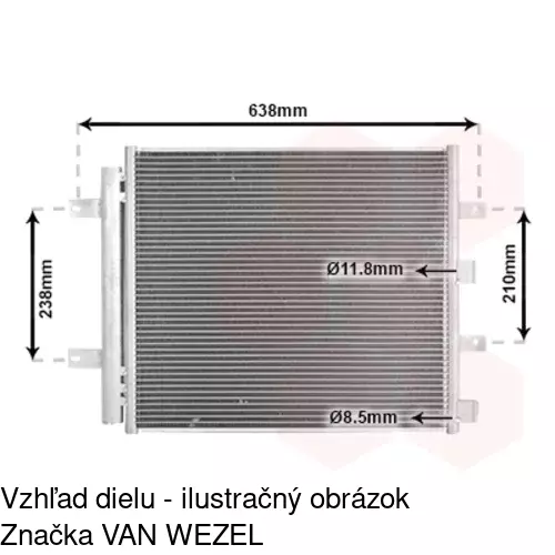 Chladiče klimatizácie 3751K8C1 /POLCAR/ - obr. 2
