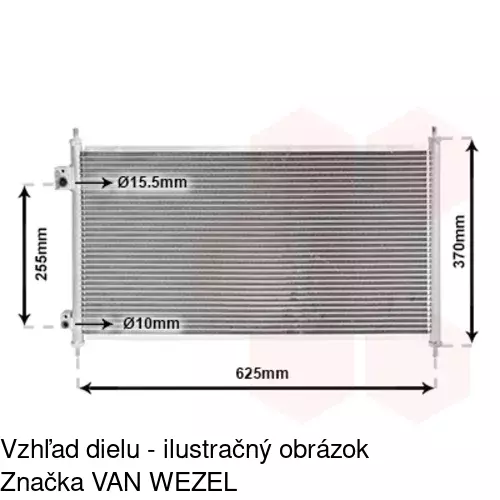 Chladiče klimatizácie 3825K8C3S /POLCAR/ - obr. 5
